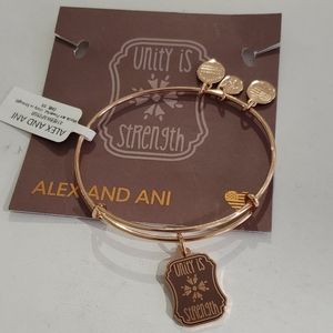 Alex and Ani Unity is Strength 💪 Rose bracelet